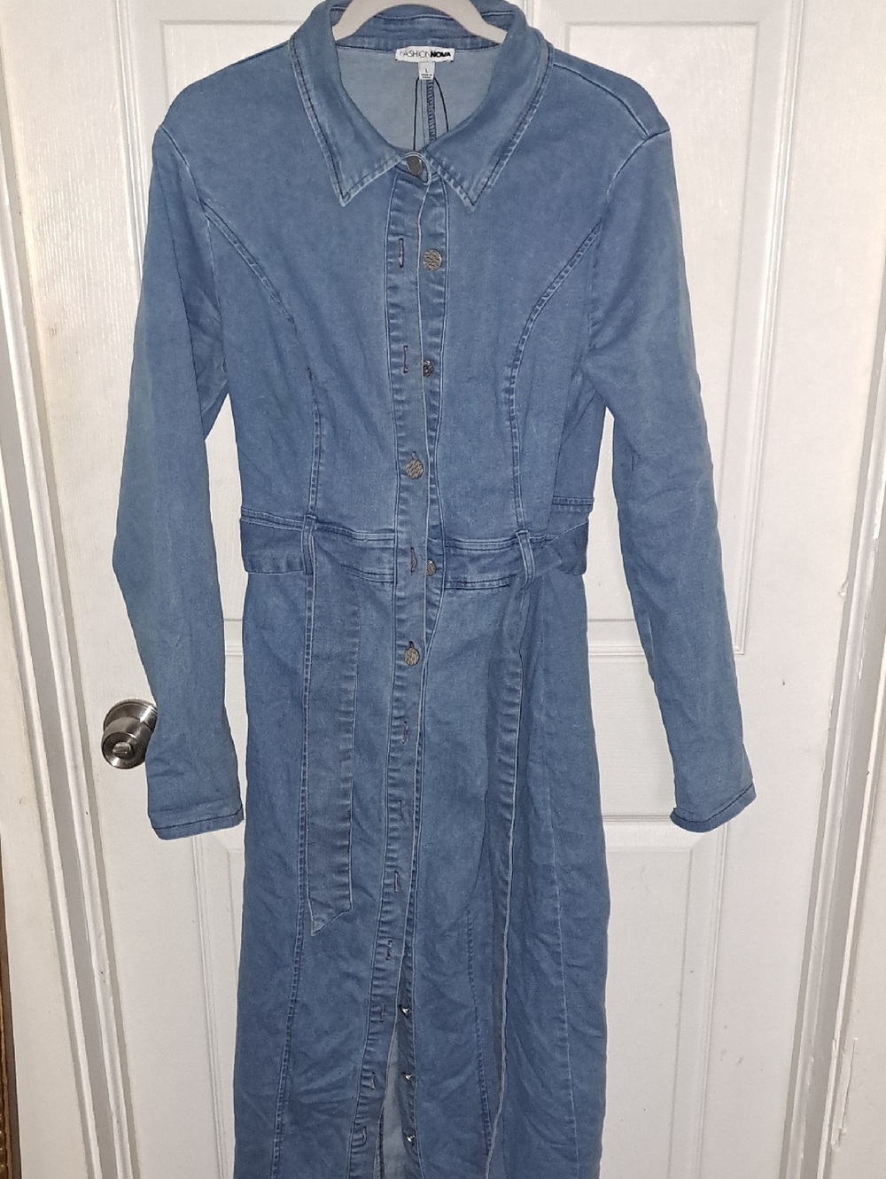 Fashion Nova Light Blue Denim Jacket